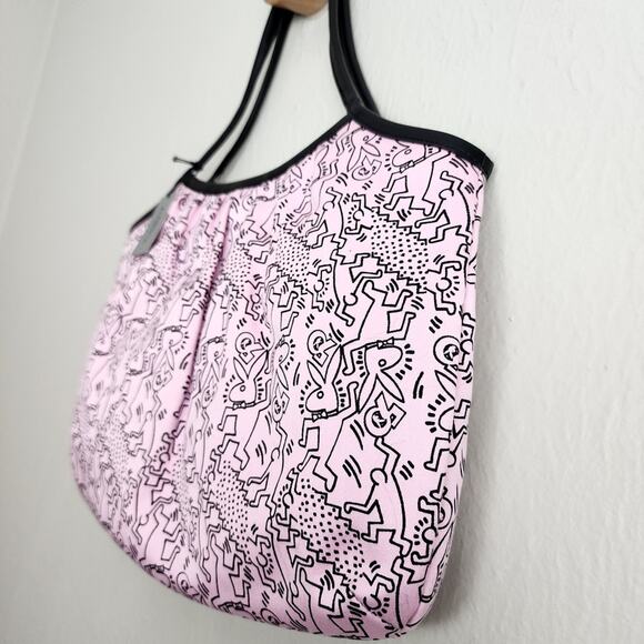 NEW Playboy Bunny Y2K Pink Patterned Graphic Shoulder Tote Women's Bag - Picture 2 of 12